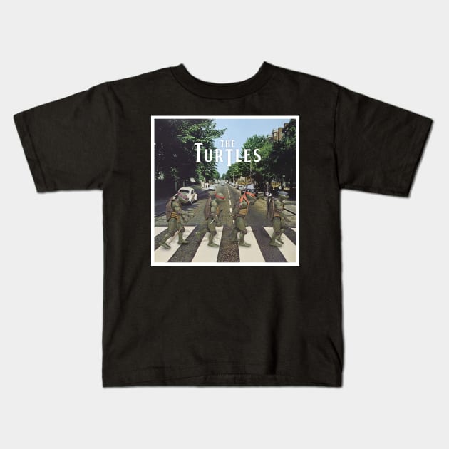 The Turtles - Abbey Road Kids T-Shirt by creativespero